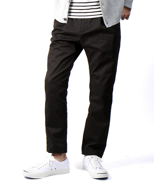 FREAK'S STORE(フリークスストア)の「ワンプリーツテーパードパンツ -2016新作-(パンツ・メンズ・オフホワイト/ブラック/ベージュ/オリーブ/ネイビー・M/L)」の1枚目の写真