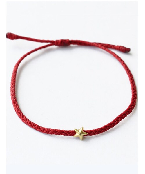 BEAVER（ビーバー）の「Rosetta Prayer/Concho Braiding Anklet "Star"（アクセサリー・メンズ・BLACK/RED/BLUE・F）」の5枚目の写真