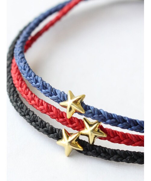 BEAVER（ビーバー）の「Rosetta Prayer/Concho Braiding Anklet "Star"（アクセサリー・メンズ・BLACK/RED/BLUE・F）」の3枚目の写真