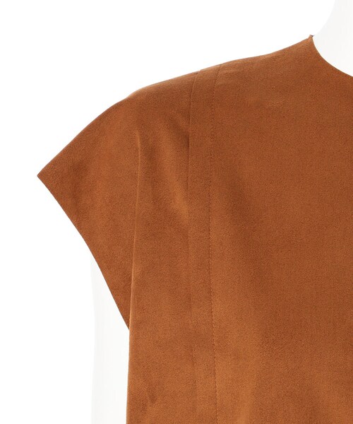 G.V.G.V.（ジーヴィージーヴィー）の「LIGHT SUEDETTE KNOTS TOP（トップス・レディース・BLACK/BROWN・36）」の6枚目の写真