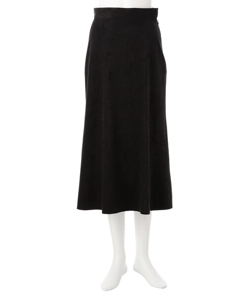 G.V.G.V.(ジーヴィージーヴィー)の「LIGHT SUEDETTE A LINE MIDI SKIRT(スカート・レディース・BLACK/BROWN/PURPLE・34/36)」の1枚目の写真