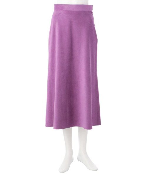 G.V.G.V.(ジーヴィージーヴィー)の「LIGHT SUEDETTE A LINE MIDI SKIRT(スカート・レディース・BLACK/BROWN/PURPLE・34/36)」の3枚目の写真