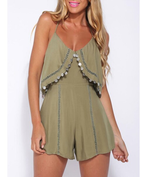 olive playsuit