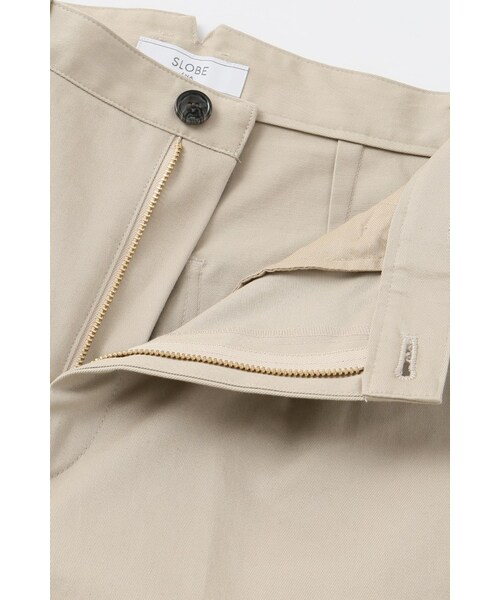 SLOBE IENA（スローブイエナ）の「チノストレッチワイドパンツ（パンツ・ベージュ/ブルー A・36/38/40）」の12枚目の写真