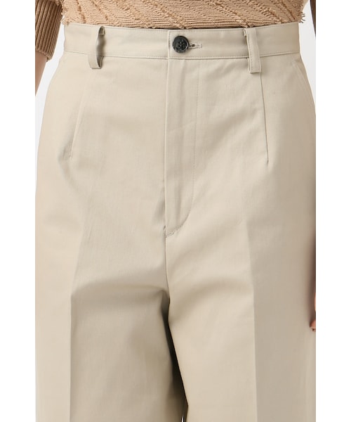 SLOBE IENA（スローブイエナ）の「チノストレッチワイドパンツ（パンツ・ベージュ/ブルー A・36/38/40）」の8枚目の写真