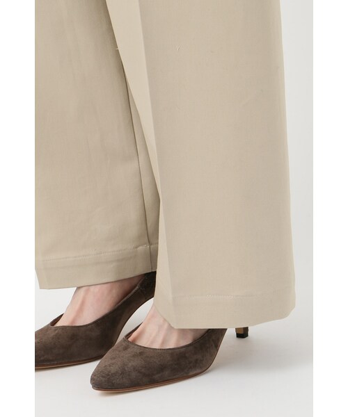 SLOBE IENA（スローブイエナ）の「チノストレッチワイドパンツ（パンツ・ベージュ/ブルー A・36/38/40）」の11枚目の写真