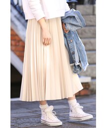 SLOBE IENA | TRツイルプリーツミモレスカート(スカート)