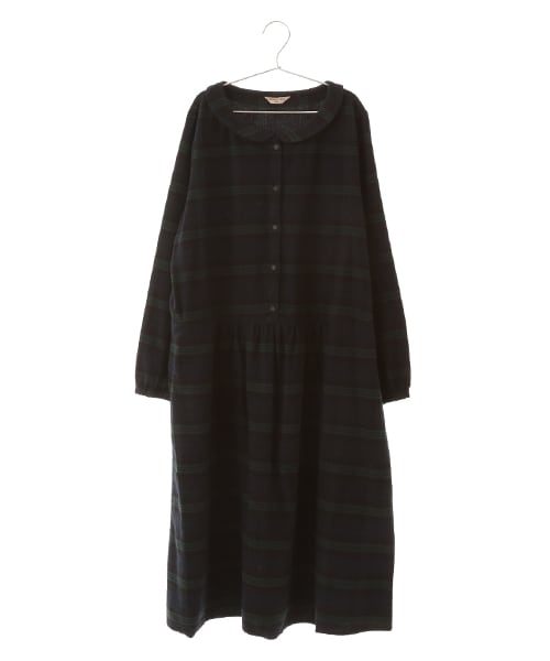 Samansa Mos2（サマンサ モスモス）の「綿起毛チェック平襟ワンピース（ワンピース/ドレス・チャコールグレー/レッド/ネイビー・M）」の3枚目の写真