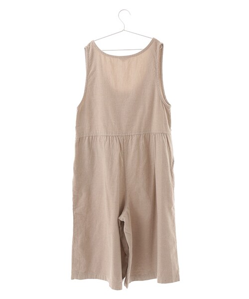 Samansa Mos2（サマンサ モスモス）の「綿起毛サロペット（オールインワン・サロペット・アイボリー/グレー/チャコールグレー・M）」の5枚目の写真