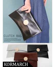 KORMARCH | シャイニーレザークラッチバッグ(クラッチバッグ)