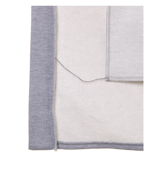 INGNI（イング）の「【春の新作】Fファスナー起毛裏毛フーデット／コート（ジャケット/アウター・レディース・ｵﾌﾎﾜｲﾄ/ｸﾞﾚｰ/ｸﾛ・M）」の8枚目の写真