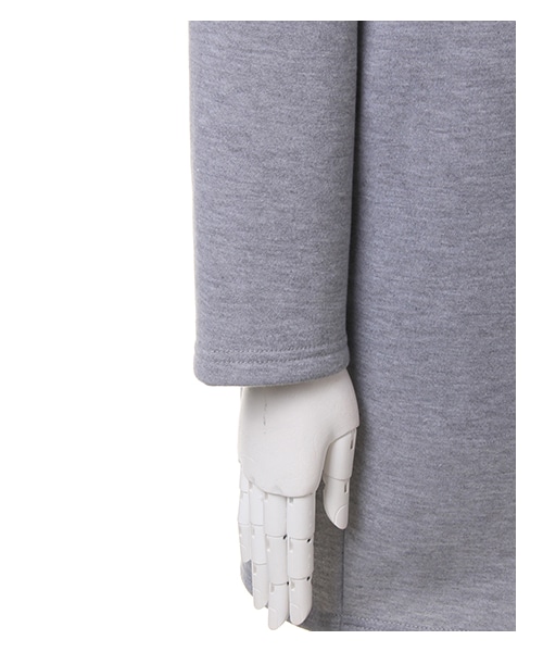 INGNI（イング）の「【春の新作】Fファスナー起毛裏毛フーデット／コート（ジャケット/アウター・レディース・ｵﾌﾎﾜｲﾄ/ｸﾞﾚｰ/ｸﾛ・M）」の4枚目の写真