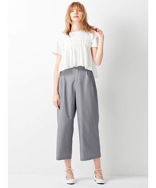 MICOAMERI(ミコアメリ)の「ワイドパンツ(パンツ・レディース・BLK/GRY/WHT/other・M/S/)」の7枚目の写真