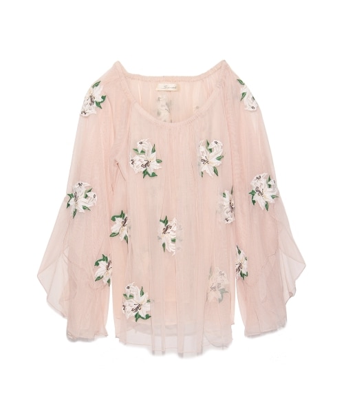 SNIDEL（スナイデル）の「フラワー刺繍チュニック（チュニック）」 - WEAR 