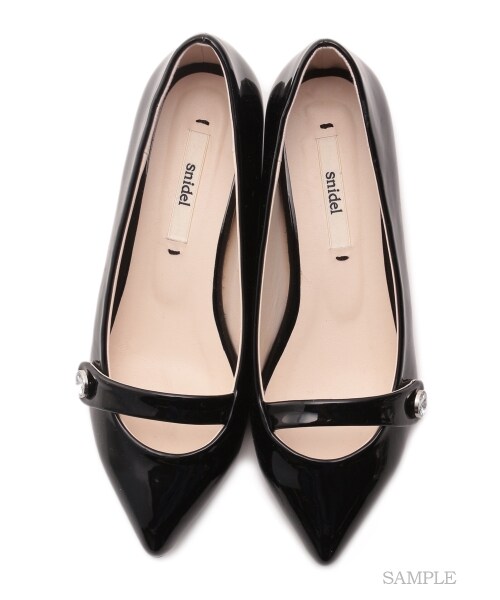 SNIDEL（スナイデル）の「ポインテッドスレンダーシューズ（パンプス・レディース・PBEG/SLV/BLK・S/M/L）」の5枚目の写真