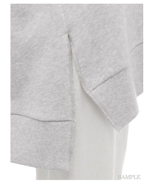 gelato pique（ジェラートピケ）の「【gelato pique garden】スウェット裏毛チュニックプルオーバー（プルオーバー・レディース・OWHT/GRY・F）」の8枚目の写真
