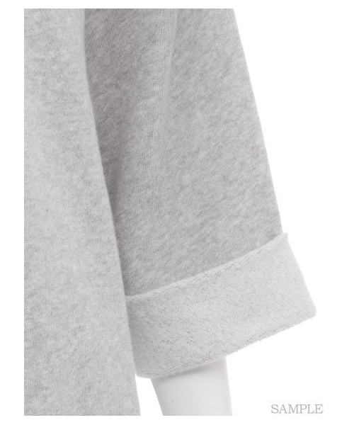 gelato pique（ジェラートピケ）の「【gelato pique garden】スウェット裏毛チュニックプルオーバー（プルオーバー・レディース・OWHT/GRY・F）」の7枚目の写真