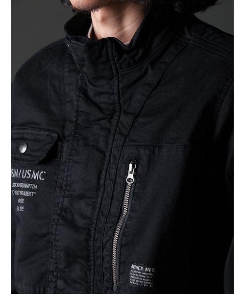 AVIREX（アヴィレックス）の「avirex/ アヴィレックス/ CUSTOM MILITARY F-1 JACKET/カスタムミリタリー F-1 ジャケット（ジャケット/アウター・メンズ・BLACK/ORANGE/WHITE/OLIVE・M/L/XL/XXL）」の12枚目の写真