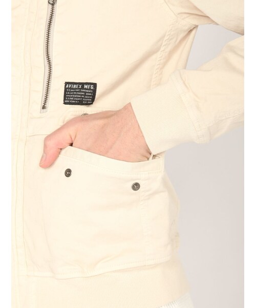 AVIREX（アヴィレックス）の「avirex/ アヴィレックス/ CUSTOM MILITARY F-1 JACKET/カスタムミリタリー F-1 ジャケット（ジャケット/アウター・メンズ・BLACK/ORANGE/WHITE/OLIVE・M/L/XL/XXL）」の6枚目の写真