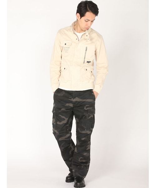 AVIREX（アヴィレックス）の「avirex/ アヴィレックス/ CUSTOM MILITARY F-1 JACKET/カスタムミリタリー F-1 ジャケット（ジャケット/アウター・メンズ・BLACK/ORANGE/WHITE/OLIVE・M/L/XL/XXL）」の8枚目の写真