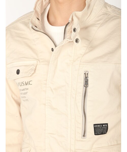 AVIREX（アヴィレックス）の「avirex/ アヴィレックス/ CUSTOM MILITARY F-1 JACKET/カスタムミリタリー F-1 ジャケット（ジャケット/アウター・メンズ・BLACK/ORANGE/WHITE/OLIVE・M/L/XL/XXL）」の5枚目の写真