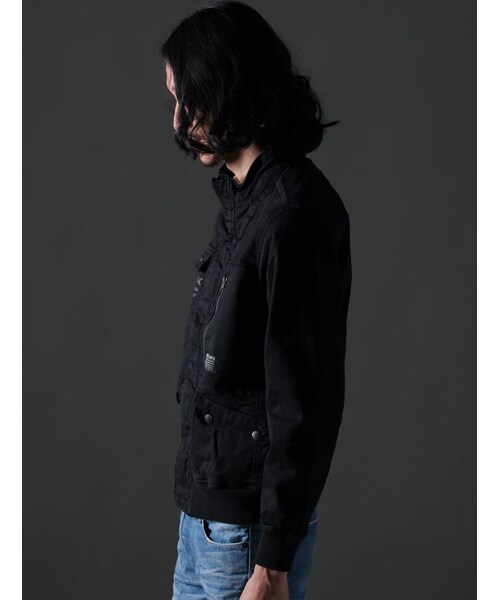 AVIREX（アヴィレックス）の「avirex/ アヴィレックス/ CUSTOM MILITARY F-1 JACKET/カスタムミリタリー F-1 ジャケット（ジャケット/アウター・メンズ・BLACK/ORANGE/WHITE/OLIVE・M/L/XL/XXL）」の9枚目の写真