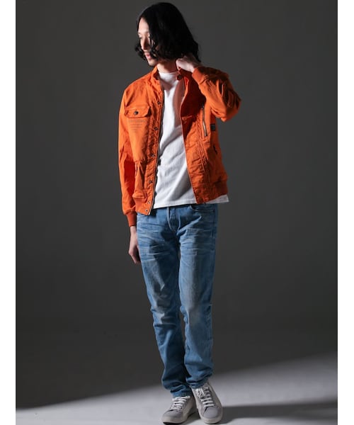 AVIREX（アヴィレックス）の「avirex/ アヴィレックス/ CUSTOM MILITARY F-1 JACKET/カスタムミリタリー F-1 ジャケット（ジャケット/アウター・メンズ・BLACK/ORANGE/WHITE/OLIVE・M/L/XL/XXL）」の19枚目の写真