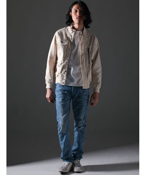 AVIREX（アヴィレックス）の「avirex/ アヴィレックス/ CUSTOM MILITARY F-1 JACKET/カスタムミリタリー F-1 ジャケット（ジャケット/アウター・メンズ・BLACK/ORANGE/WHITE/OLIVE・M/L/XL/XXL）」の3枚目の写真