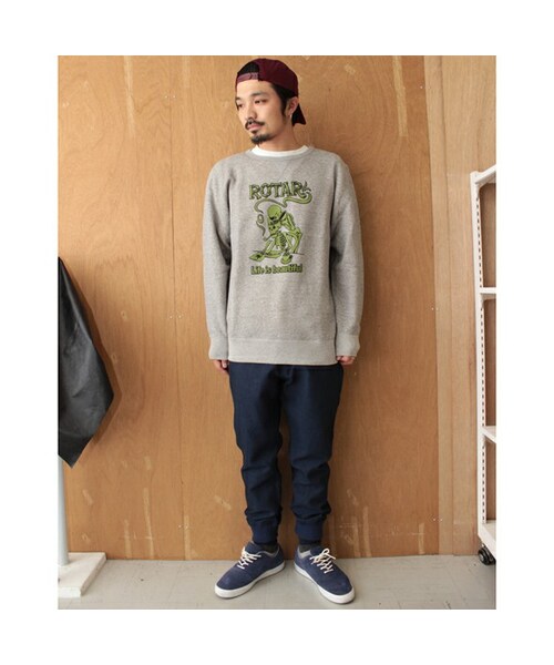 ROTAR（ローター）の「Irregular Fabric Sarrouel Pants（パンツ・メンズ・GREY/NAVY・M/L）」の7枚目の写真