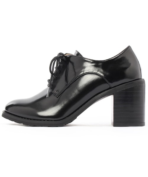 PAGEBOY（ページボーイ）の「レースアップヒールシューズ（シューズ・レディース・ブラック/レッド系・S/M/L）」の5枚目の写真