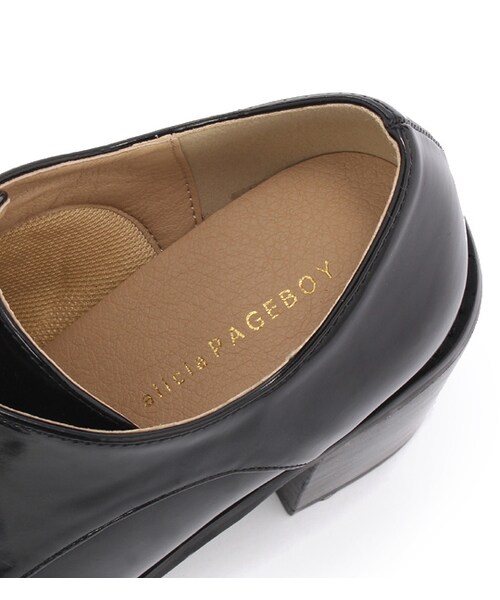 PAGEBOY（ページボーイ）の「レースアップヒールシューズ（シューズ・レディース・ブラック/レッド系・S/M/L）」の9枚目の写真