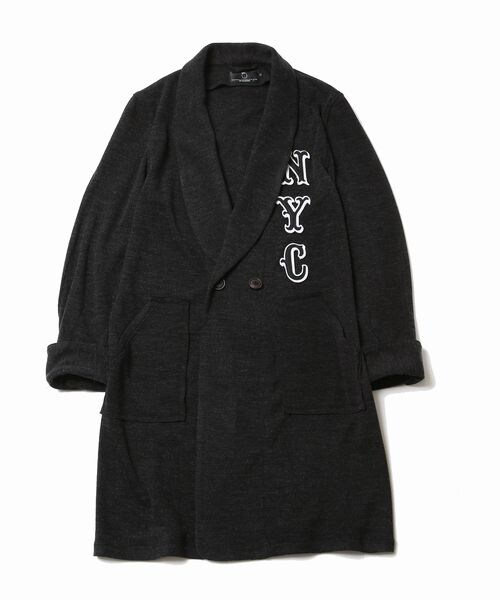 VIRGOwearworks（ヴァルゴウェアワークス）の「VIRGO×68&amp;BROTHERS KNIT GOWN "NYC" ニットガウン（トップス・メンズ・GRAY/BLACK・2/3/4）」の3枚目の写真