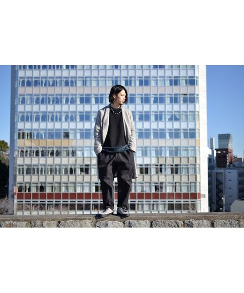 VIRGOwearworks（ヴァルゴウェアワークス）の「VIRGO×68&amp;BROTHERS KNIT GOWN "NYC" ニットガウン（トップス・メンズ・GRAY/BLACK・2/3/4）」の9枚目の写真