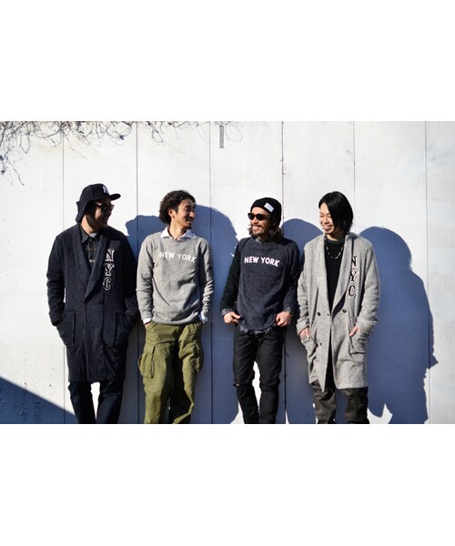 VIRGOwearworks（ヴァルゴウェアワークス）の「VIRGO×68&amp;BROTHERS KNIT GOWN "NYC" ニットガウン（トップス・メンズ・GRAY/BLACK・2/3/4）」の18枚目の写真