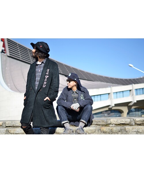 VIRGOwearworks（ヴァルゴウェアワークス）の「VIRGO×68&amp;BROTHERS KNIT GOWN "NYC" ニットガウン（トップス・メンズ・GRAY/BLACK・2/3/4）」の6枚目の写真