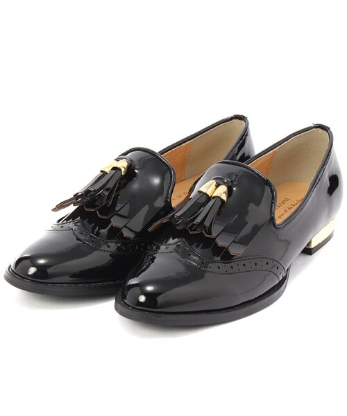 mysty woman（ミスティウーマン）の「タッセル付フラットシューズ（シューズ・レディース・オフホワイト/ブラック/ブラック系・M/L）」の3枚目の写真