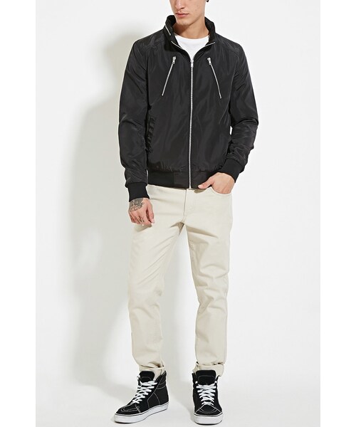 FOREVER 21（フォーエバー トゥエンティーワン）の「[MEN]ジッパーフロントマウンテンパーカー（ジャケット/アウター・メンズ・BLACK・X-Small/Small/Medium/Large）」の4枚目の写真