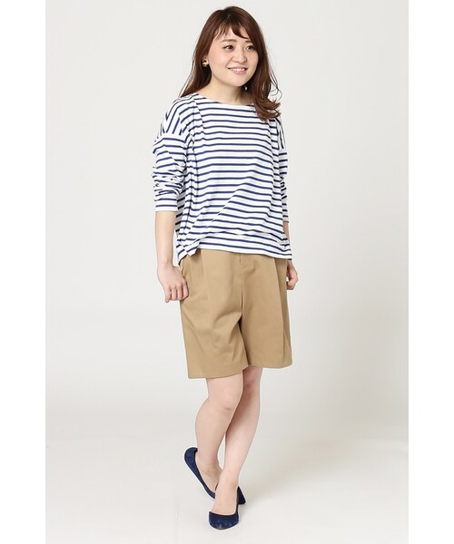 LIMITLESS LUXURY（リミットレスラグジュアリー）の「《予約》タックショートパンツ（パンツ・グレーA/ホワイト/ベージュ・36/38）」の6枚目の写真