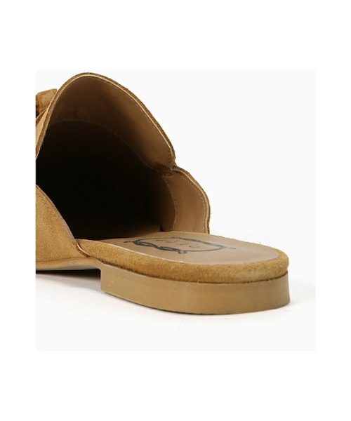 スローブイエナ SLOBE IENA ◆ 2016SS/スエード フラット パンプス/23.5/ネイビー　J912 大人気 美品即決 SLOBE IENA スエード フラットパンプス キャメル 24cm