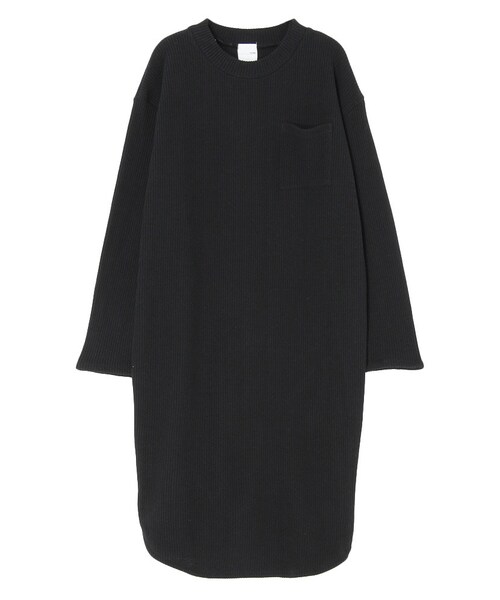 FLOVE（フローブ）の「リブニットソーワンピース（ワンピース/ドレス・レディース・ホワイト/ブラック・F）」の2枚目の写真