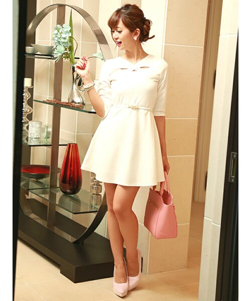 Runway Channel ランウェイチャネル の Chedel 胸開きワンピース ワンピース ドレス Wear