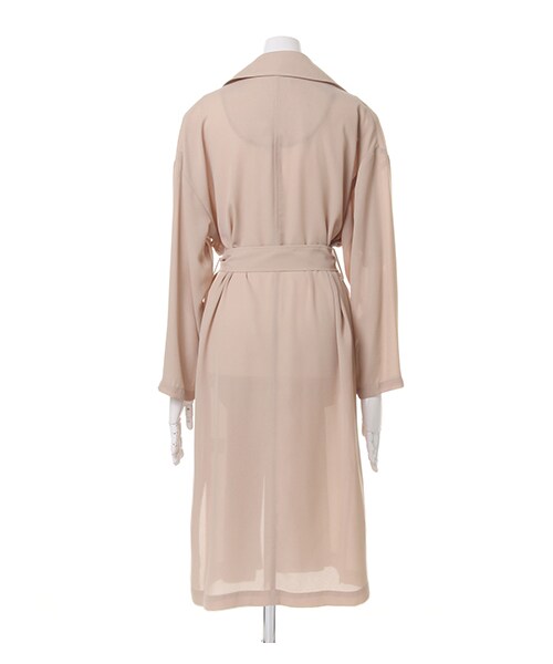 INGNI（イング）の「JZトレンチ（ジャケット/アウター・レディース・ｸﾛ/ｶｰｷ/ﾍﾞｰｼﾞｭ・M）」の2枚目の写真