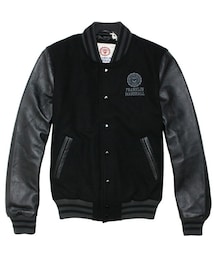 FRANKLIN & MARSHALL | エンブレム スタジアム ジャンパー　BLACK(スタジャン)