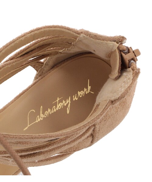 laboratory work（ラボラトリーワーク）の「レースアップパンプス（シューズ・レディース・ブラック/ベージュ/カーキ・M/L）」の12枚目の写真