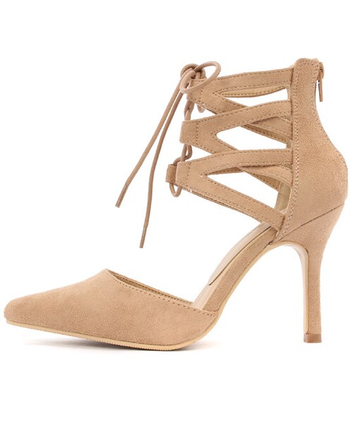 laboratory work（ラボラトリーワーク）の「レースアップパンプス（シューズ・レディース・ブラック/ベージュ/カーキ・M/L）」の6枚目の写真