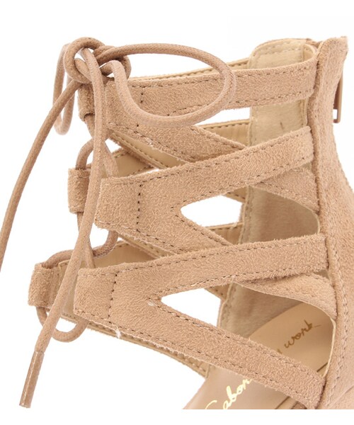 laboratory work（ラボラトリーワーク）の「レースアップパンプス（シューズ・レディース・ブラック/ベージュ/カーキ・M/L）」の10枚目の写真