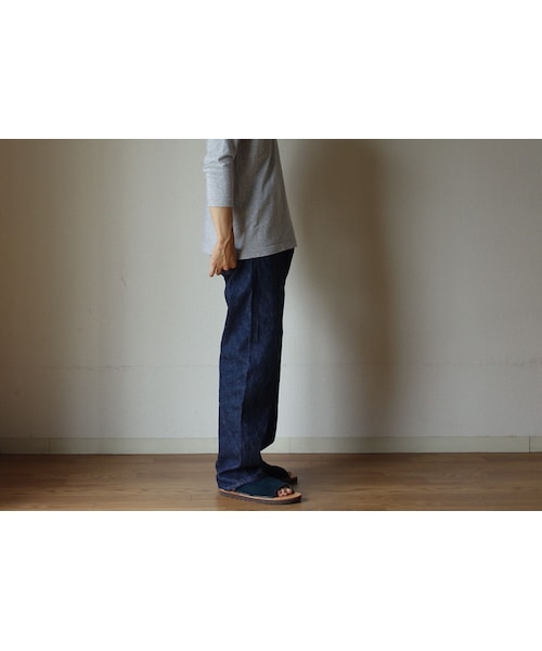 FOB FACTORY(エフオービーファクトリー)の「F.O.B エフオービーファクトリー F1147 WIDE DENIM 5PKT ワイドデニム 5ポケット OW ワンウォッシュ(デニムパンツ・メンズ・その他)」の4枚目の写真