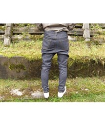 ato（アトウ）の「ato 13ozサルエルデニムパンツ（デニムパンツ