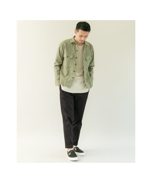 URBAN RESEARCH（アーバンリサーチ）の「PeruvianPimaタックチノパンツ（パンツ・メンズ・Beige/Black・M/L）」の6枚目の写真