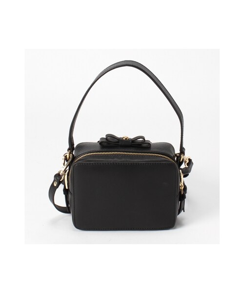 La TOTALITE（ラトータリテ）の「Le vernis トップリボンポシェット（バッグ・ブラック/ピンク・フリー）」の5枚目の写真